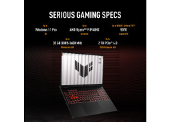 ASUS TUF Gaming A16 | 16" WUXGA 144Hz | AMD Ryzen 7 260 | RTX 5050 | 16GB DDR5 | 512GB SSD | W11 Home