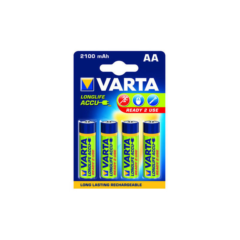 AA Varta 2100mAh NiMH 4 stuks blisterverpakking