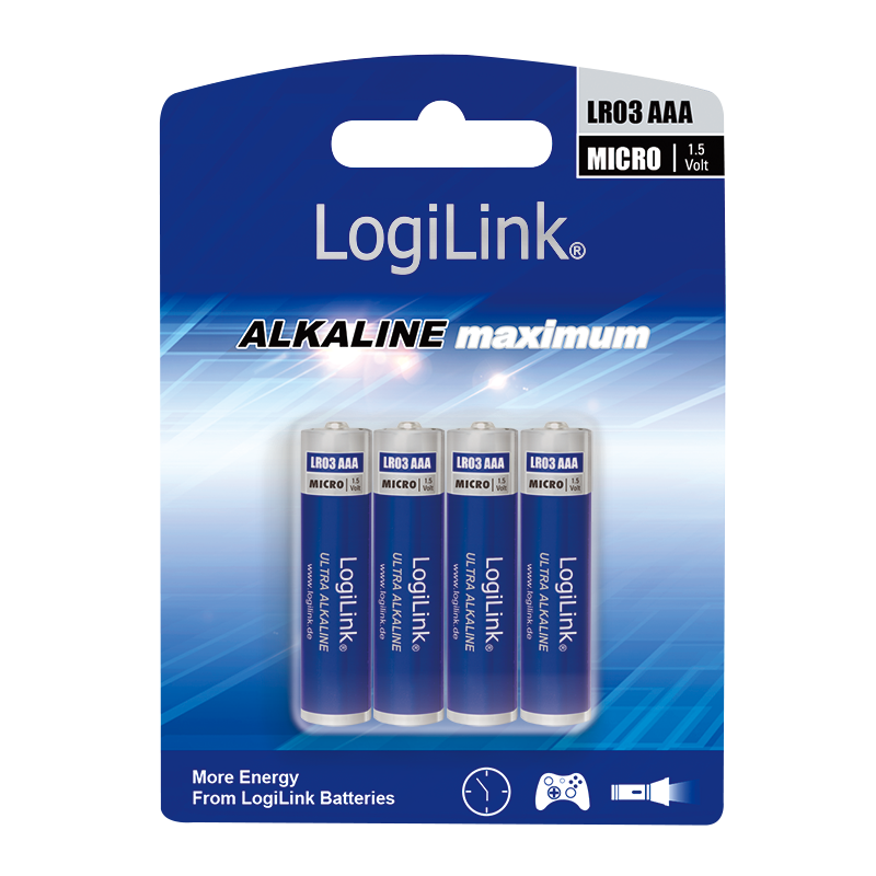 LogiLink Ultra Power batterij AAA blister 4-stuks