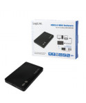 2.5" Logilink Enclosure USB3.0 / SATA /Zwart/Schroefloos